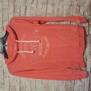 NEW Caribbean side cancun Mexico lightweight hoddie small